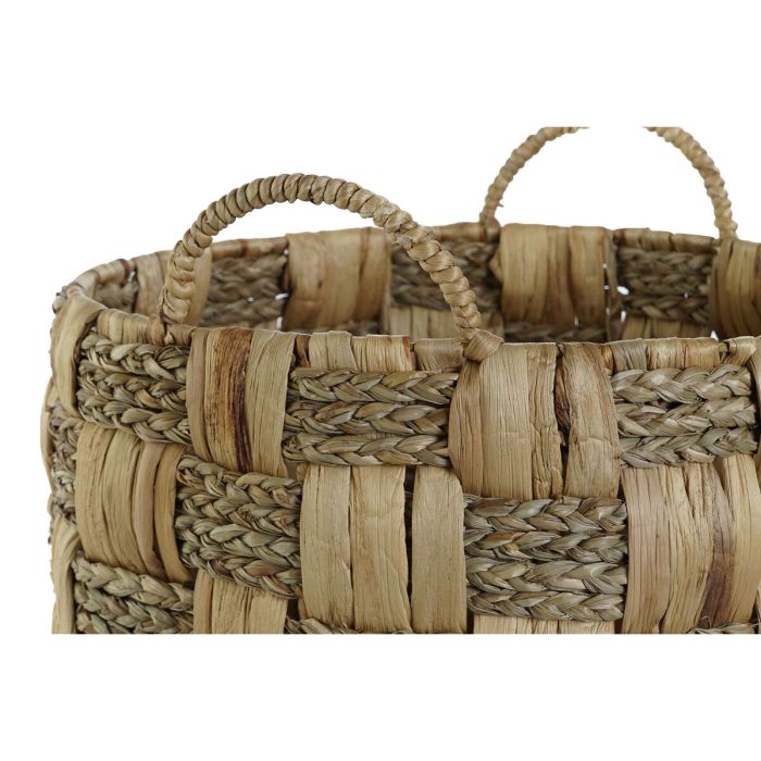 Juego de Cestas Home ESPRIT Natural Hierba marina Fibra natural Boho 43 x 43 x 39 cm (2 Piezas) 2