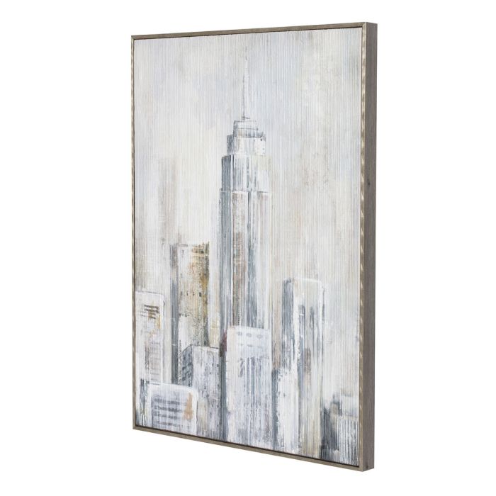 Cuadro Home ESPRIT Nueva York Loft 60 x 2,4 x 80 cm (2 Unidades) 3