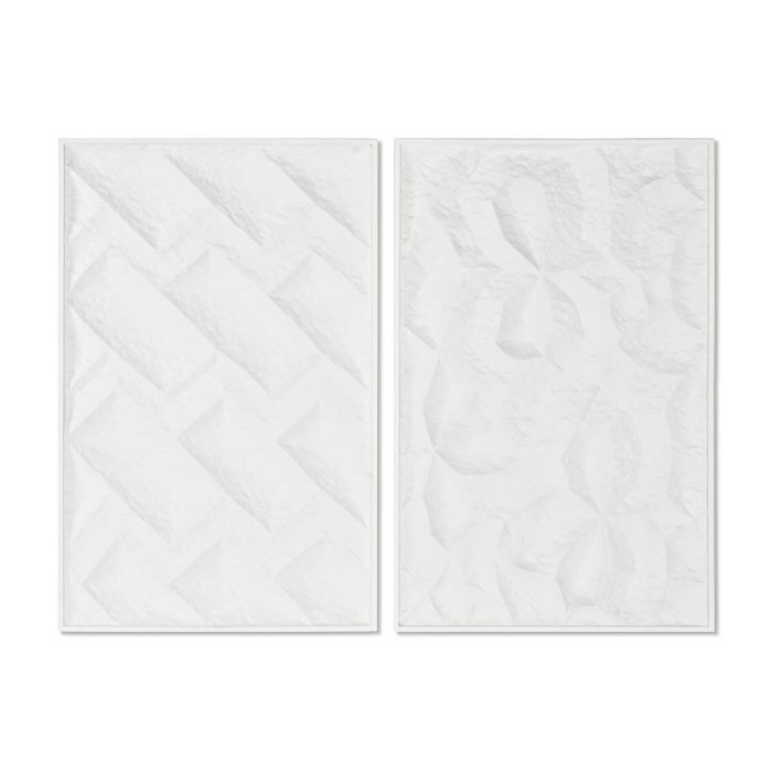 Cuadro Moderno DKD Home Decor Blanco 4 x 92.5 x 58.5 cm (2 Unidades)