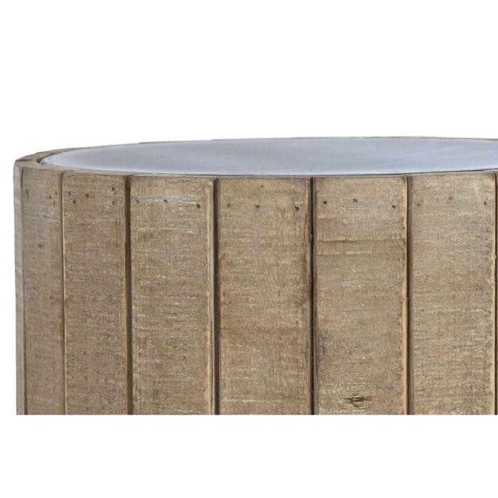 Mesa auxiliar Home ESPRIT Natural Abeto Madera MDF 36 x 36 x 45 cm 1