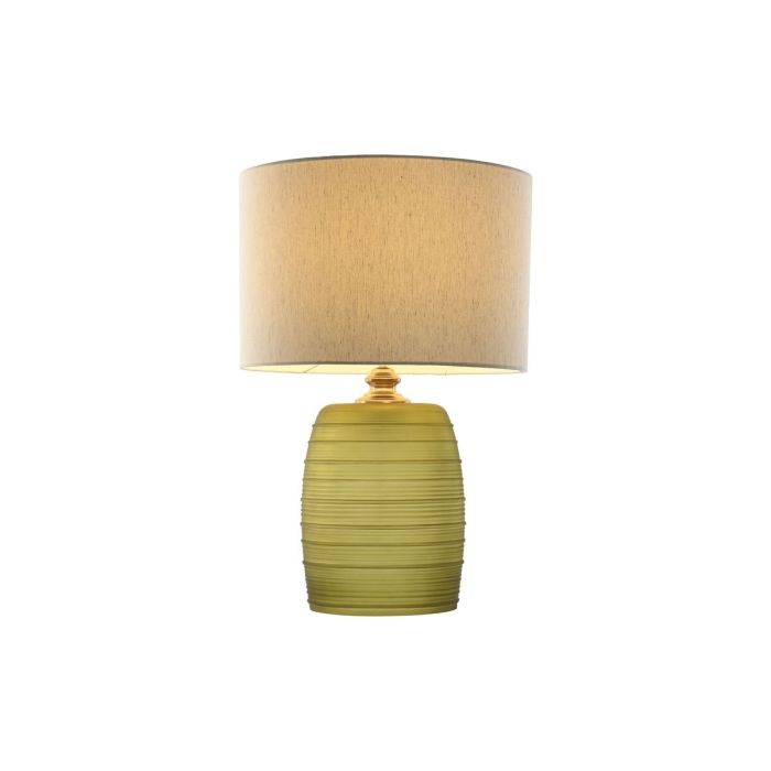 Lámpara de mesa Home ESPRIT Verde Beige Dorado Cristal 50 W 220 V 38 x 38 x 57 cm 1