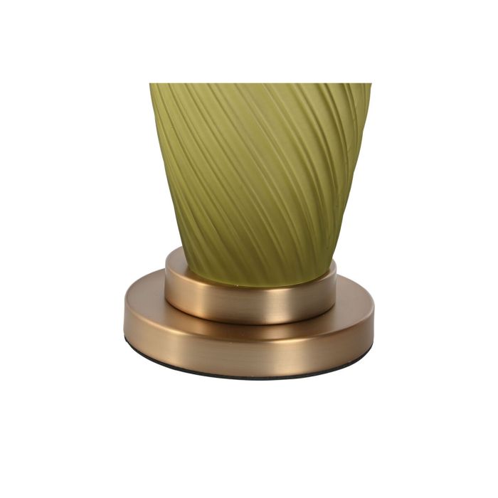 Lámpara de mesa Home ESPRIT Verde Beige Dorado Cristal 50 W 220 V 36 x 36 x 61 cm 2