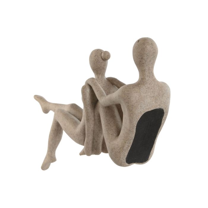 Figura Decorativa Home ESPRIT Beige Yoga 20 x 10 x 50 cm 1