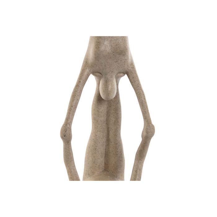 Figura Decorativa Home ESPRIT Beige Yoga 29,5 x 8 x 28 cm 2