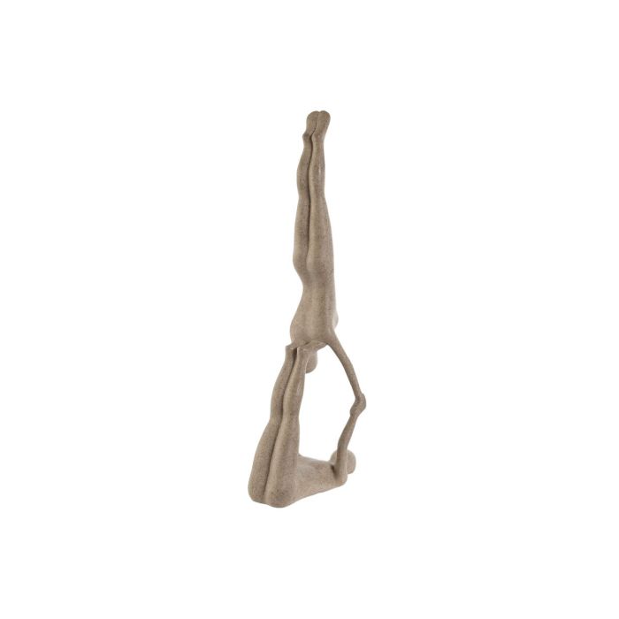 Figura Decorativa Home ESPRIT Beige Yoga 29,5 x 8 x 28 cm 1