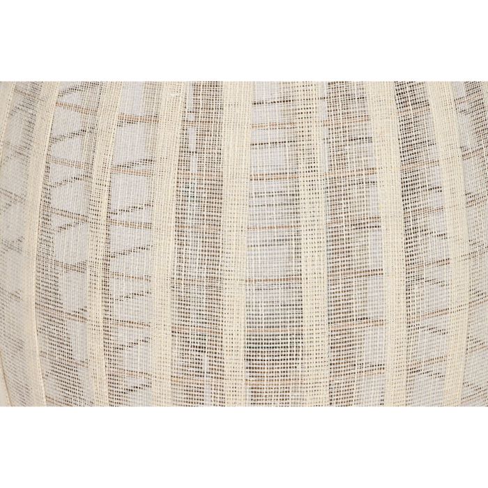 Portavelas Home ESPRIT Blanco Natural Madera Cristal 40 x 40 x 70 cm 2