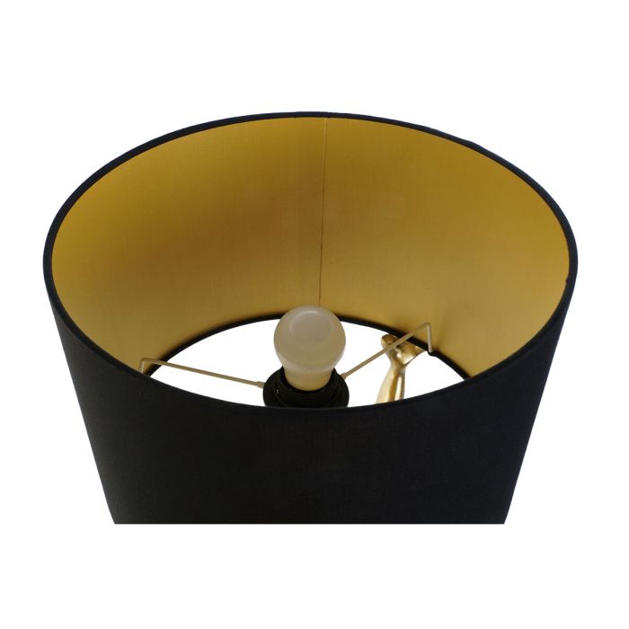 Lámpara de mesa Home ESPRIT Negro Dorado Resina 50 W 220 V 31 x 28 x 50 cm (2 Unidades) 5
