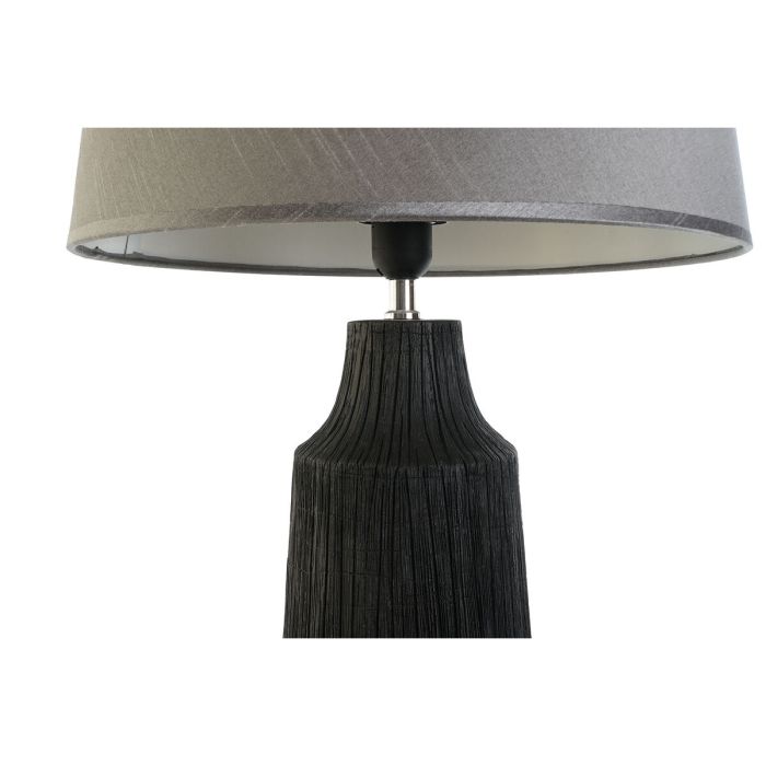 Lámpara de mesa Home ESPRIT Negro Gris Resina 50 W 220 V 40 x 40 x 70 cm (2 Unidades) 3