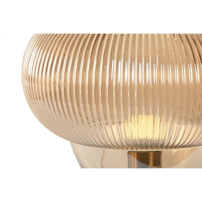 Lámpara de mesa Home ESPRIT Ambar Cristal Mármol 50 W 220 V 30 x 30 x 55 cm 3