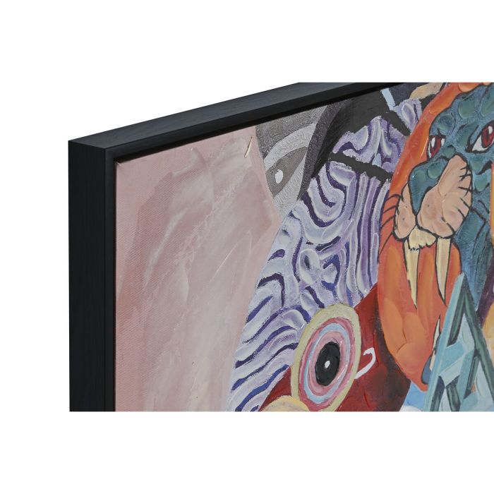 Cuadro Home ESPRIT Abstracto Moderno 100 x 3,5 x 100 cm (2 Unidades) 3
