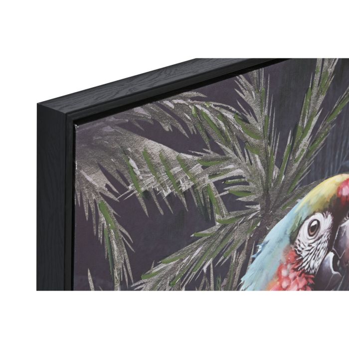 Cuadro Home ESPRIT Loro Tropical 70 x 3,5 x 100 cm (2 Unidades) 2