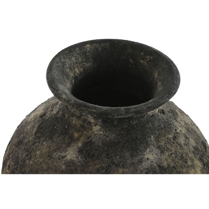 Jarrón Home ESPRIT Gris oscuro Terracota Oriental 26 x 26 x 46,5 cm 2