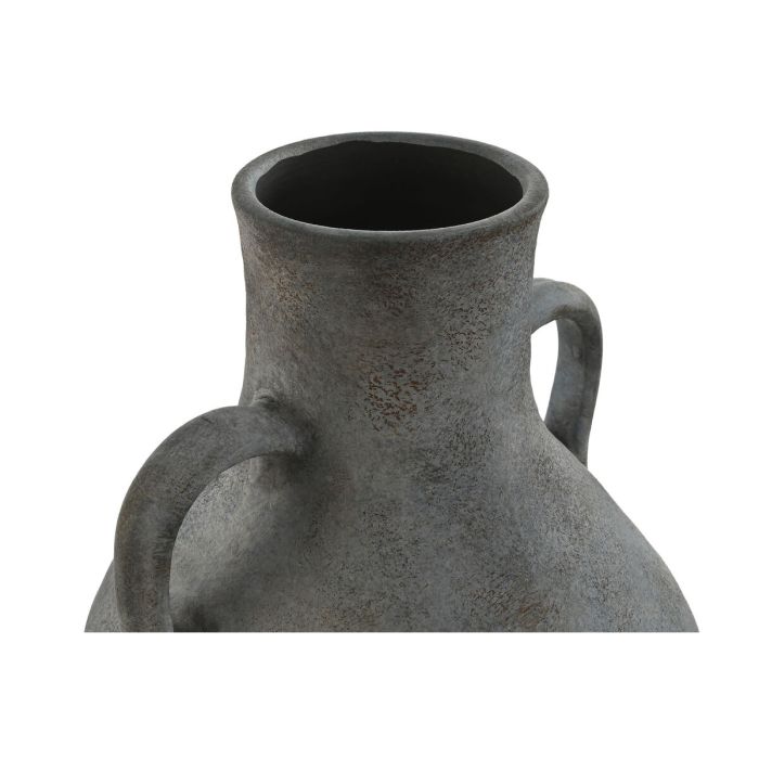 Jarrón Home ESPRIT Azul Gris Terracota Oriental 25 x 25 x 44 cm 2