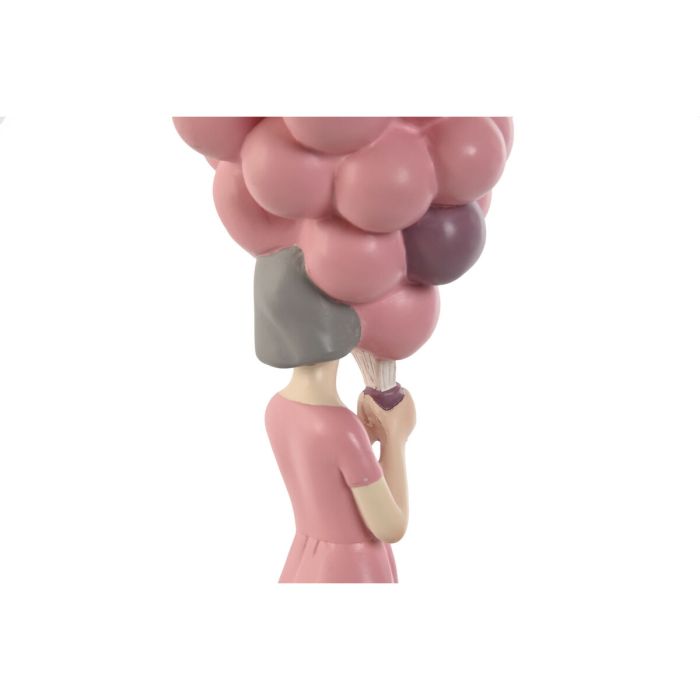 Figura Decorativa Home ESPRIT Rosa Malva chica 11 x 11,7 x 32 cm 2