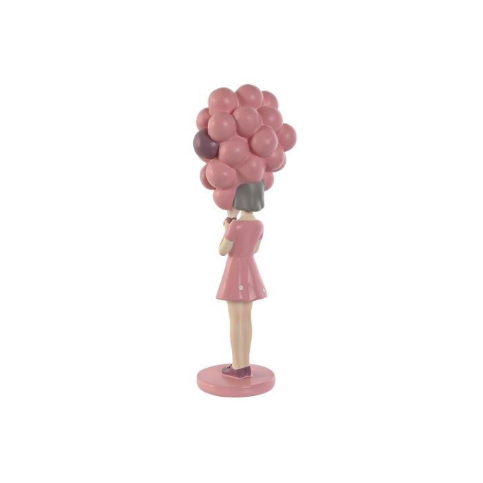 Figura Decorativa Home ESPRIT Rosa Malva chica 11 x 11,7 x 32 cm 1