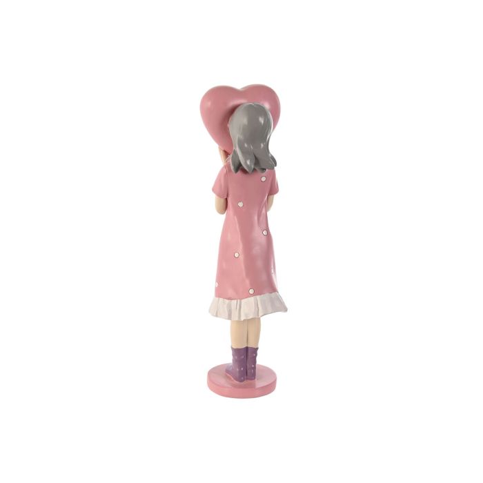 Figura Decorativa Home ESPRIT Rosa Malva chica 10 x 8,5 x 31 cm 1