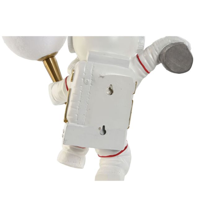 Lámpara de Pared Home ESPRIT Blanco Dorado Metal Resina Moderno Astronauta 26 x 21,6 x 33 cm 3