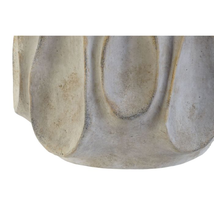 Macetero Home ESPRIT Gris Cemento Romántico Desgastado 34 x 34 x 36 cm 1