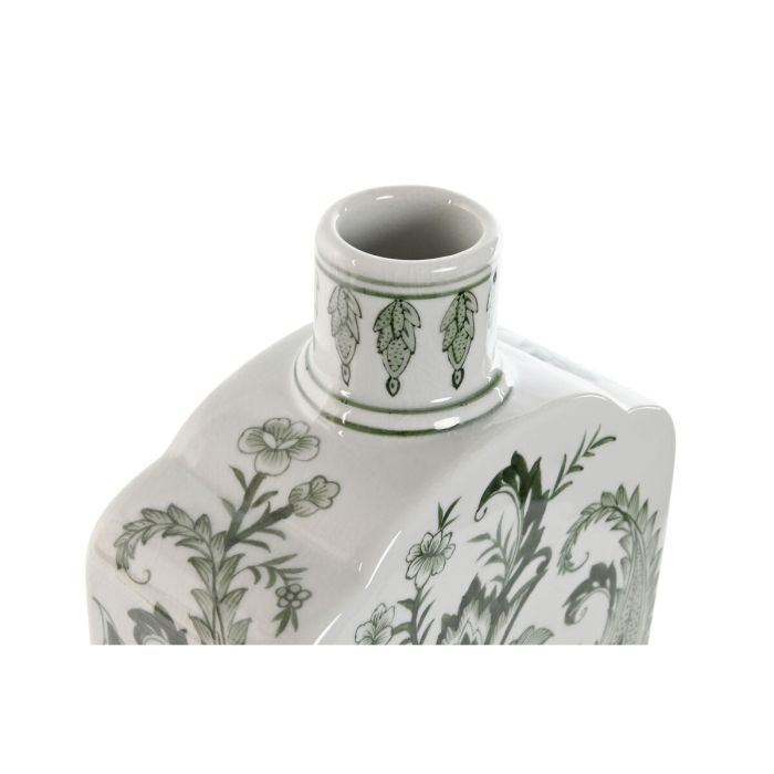 Jarrón Home ESPRIT Blanco Verde Porcelana Hoja de planta 16,5 x 8 x 38 cm 2 Jarrón Home ESPRIT Blanco Verde Porcelana Hoja de planta 16,5 x 8 x 38 cm 2