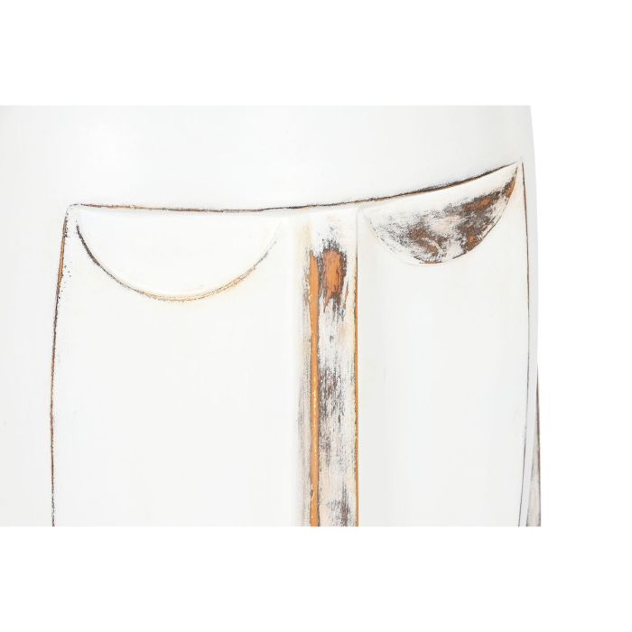 Macetero Home ESPRIT Blanco Fibra de Vidrio Fibra Moderno Cara 44,5 x 36 x 91 cm 2