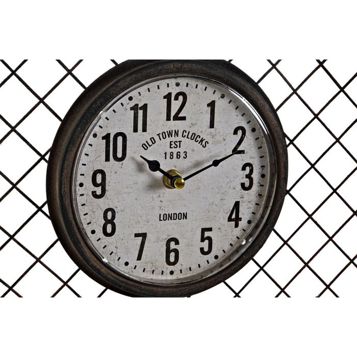 Reloj de Pared Home ESPRIT Gris oscuro Polipropileno Hierro 93 x 5 x 42 cm 2