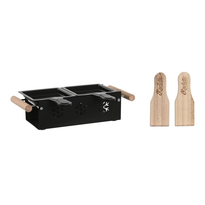 Raclette Basicos DKD Home Decor Negro 10 x 6 x 25 cm