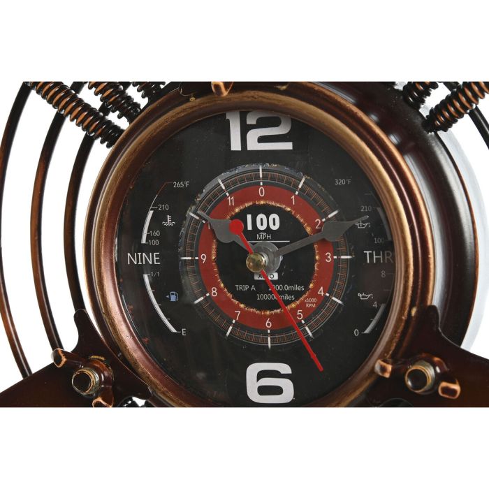 Reloj de Pared Home ESPRIT Cobre PVC Metal Hélices 75,5 x 8 x 75 cm 2