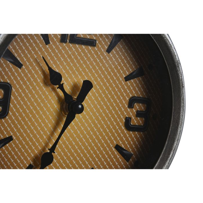 Reloj de Pared Home ESPRIT Negro Plateado Metal 60 x 30 x 78 cm 4