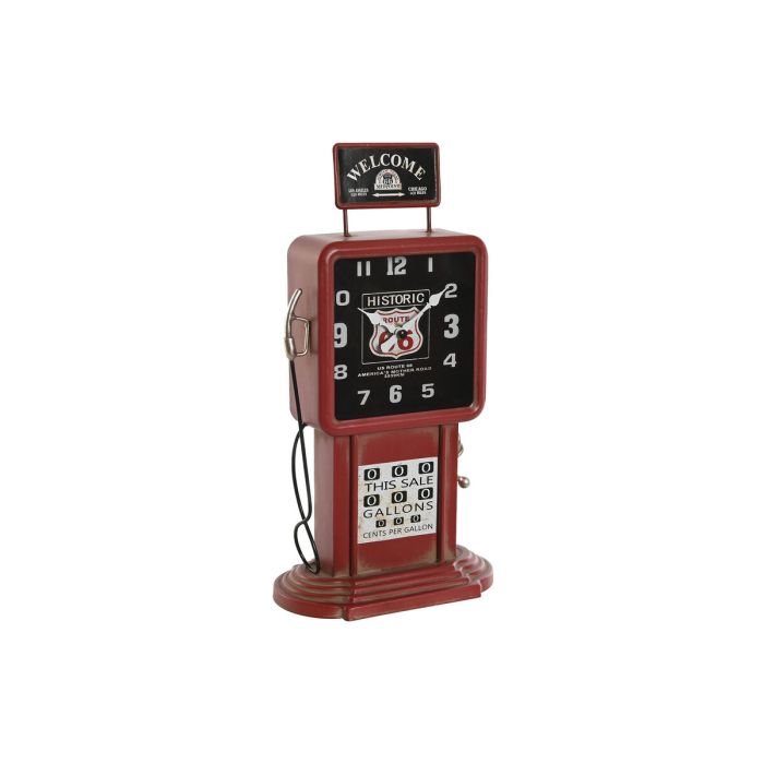 Reloj Sobremesa Vintage DKD Home Decor Rojo 10 x 34 x 18 cm