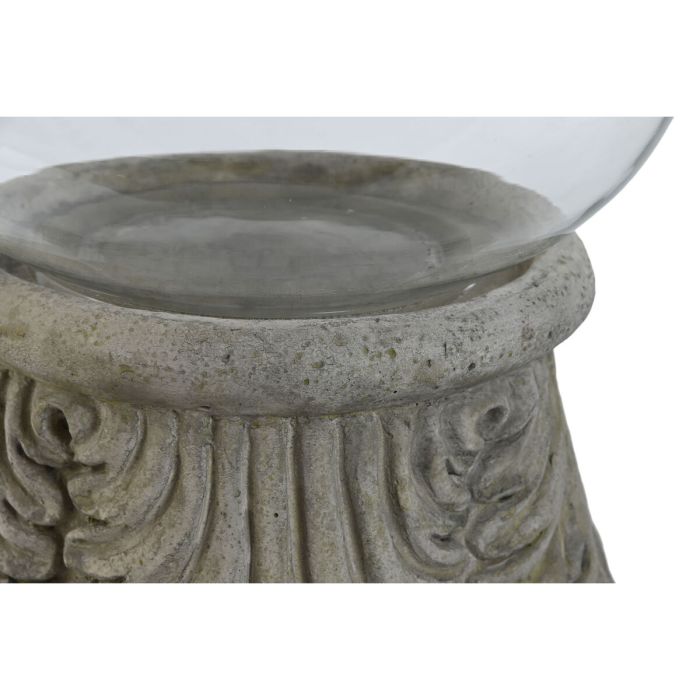 Portavelas Home ESPRIT Gris Cristal Cemento 26 x 26 x 58 cm 2 Portavelas Home ESPRIT Gris Cristal Cemento 26 x 26 x 58 cm 2