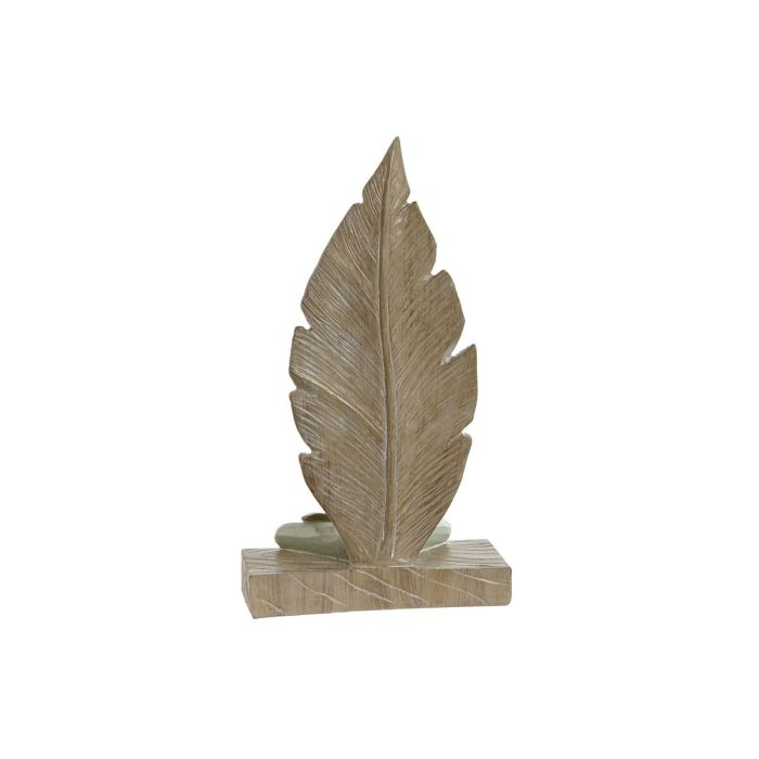 Figura Decorativa Home ESPRIT Blanco Verde Scandi 15,5 x 7,5 x 26,5 cm (2 Unidades) 1