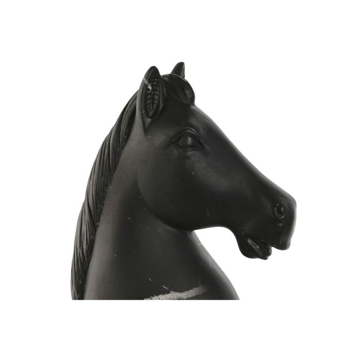 Figura Decorativa Home ESPRIT Negro Caballo 13 x 13 x 33 cm 3