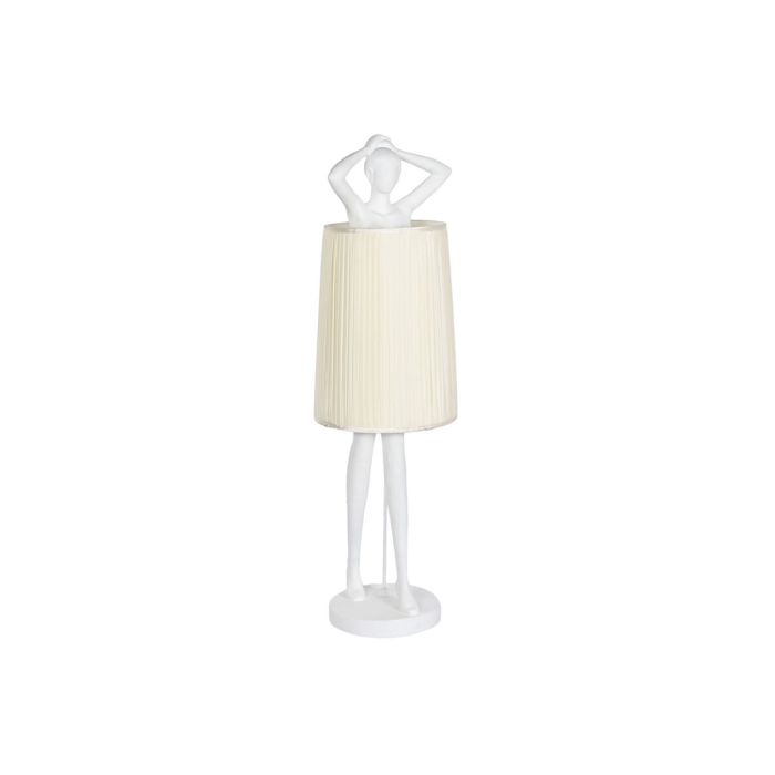 Lámpara de Pie Home ESPRIT Blanco Resina 50 W 220 V 46 x 41 x 137,5 cm 2