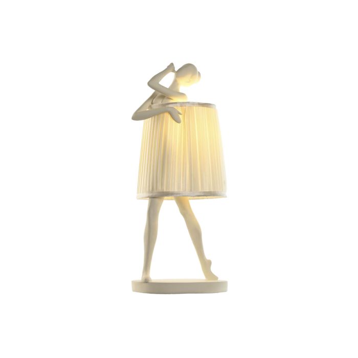 Lámpara de mesa Home ESPRIT Blanco Resina 40 W 220 V 29 x 25 x 62,5 cm 1
