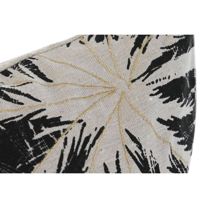 Cojín Home ESPRIT Negro Boho Palmera 45 x 5 x 45 cm 4