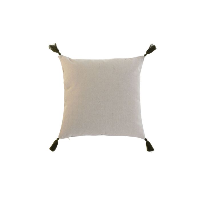 Cojín Home ESPRIT Verde Beige Palmeras Boho 45 x 5 x 45 cm 1