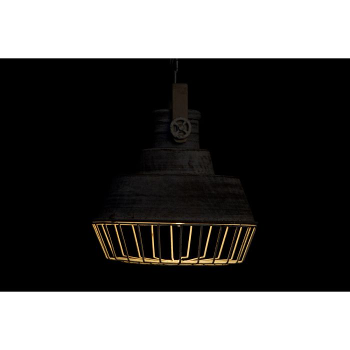 Lámpara de Techo Home ESPRIT Gris Madera Metal Hierro 25 W 39 x 39 x 45 cm 4