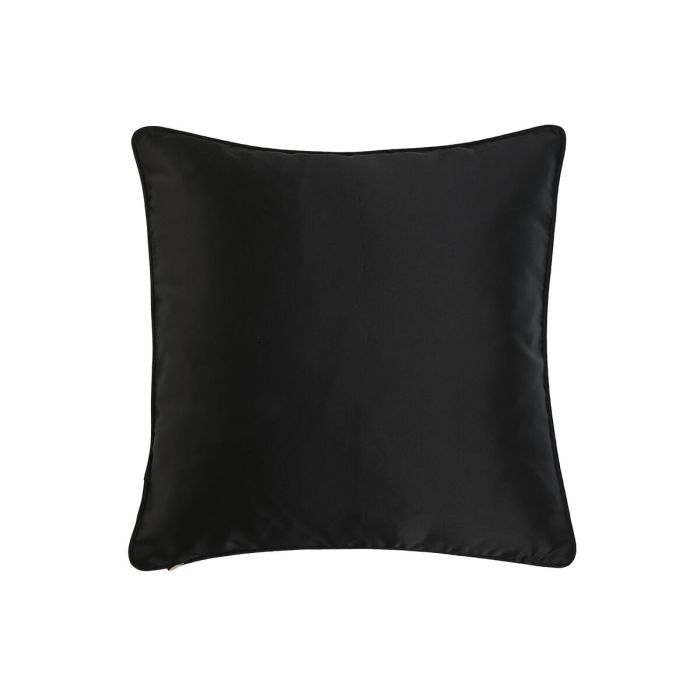 Cojín Home ESPRIT Negro Dorado 45 x 15 x 45 cm 2