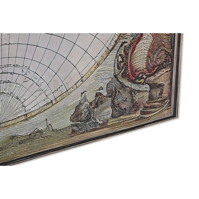 Cuadro Home ESPRIT Mapamundi Vintage 180 x 0,4 x 120 cm 3