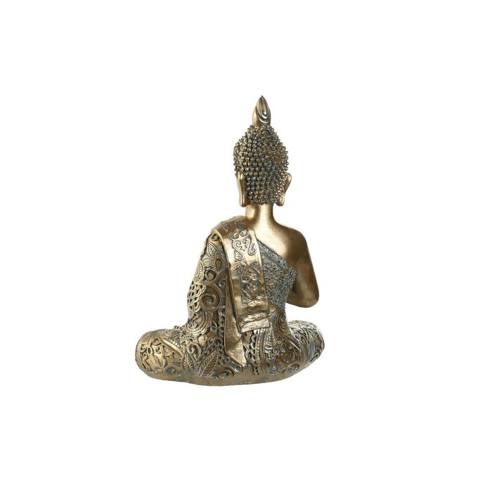 Figura Decorativa Home ESPRIT Dorado Buda Oriental 29 x 16 x 37 cm 1