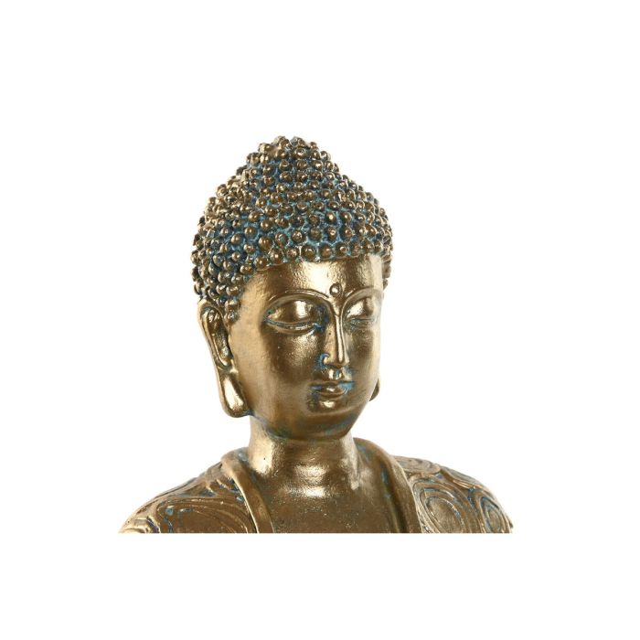 Figura Decorativa Home ESPRIT Dorado Buda Oriental 20 x 12 x 24,3 cm 2