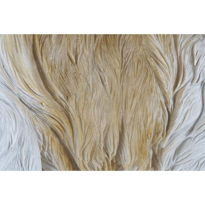 Figura Decorativa Home ESPRIT Blanco Marrón Perro 41 x 22 x 30 cm 1