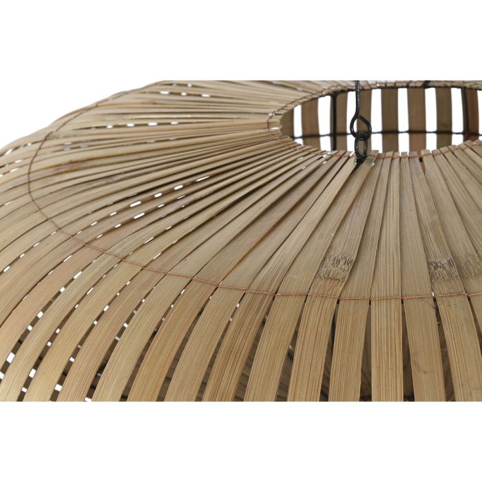 Pantalla de Lámpara Home ESPRIT Natural Bambú 80 x 80 x 33 cm 2