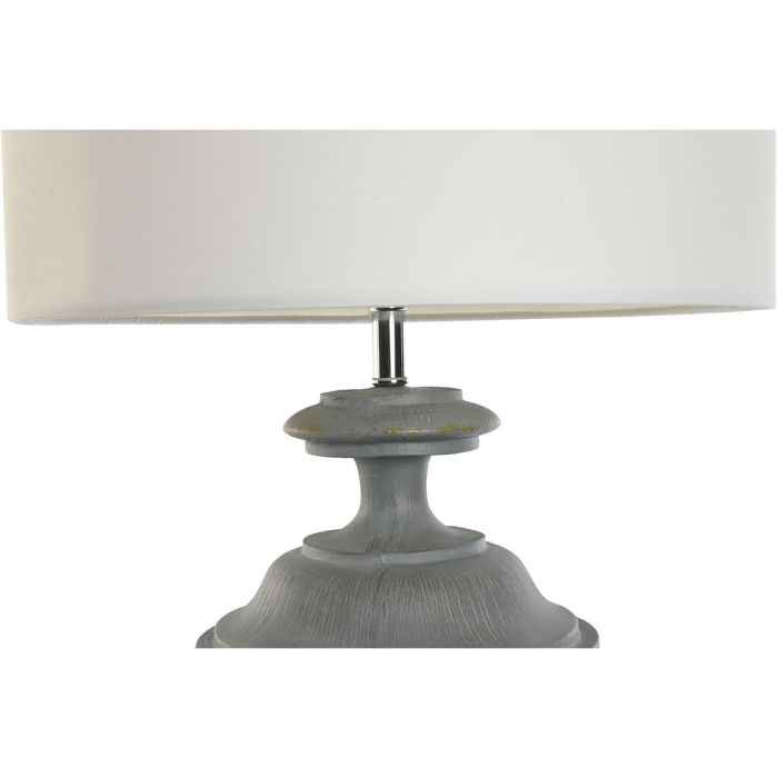 Lámpara de mesa Home ESPRIT Blanco Gris Resina 35,5 x 35,5 x 79 cm 4