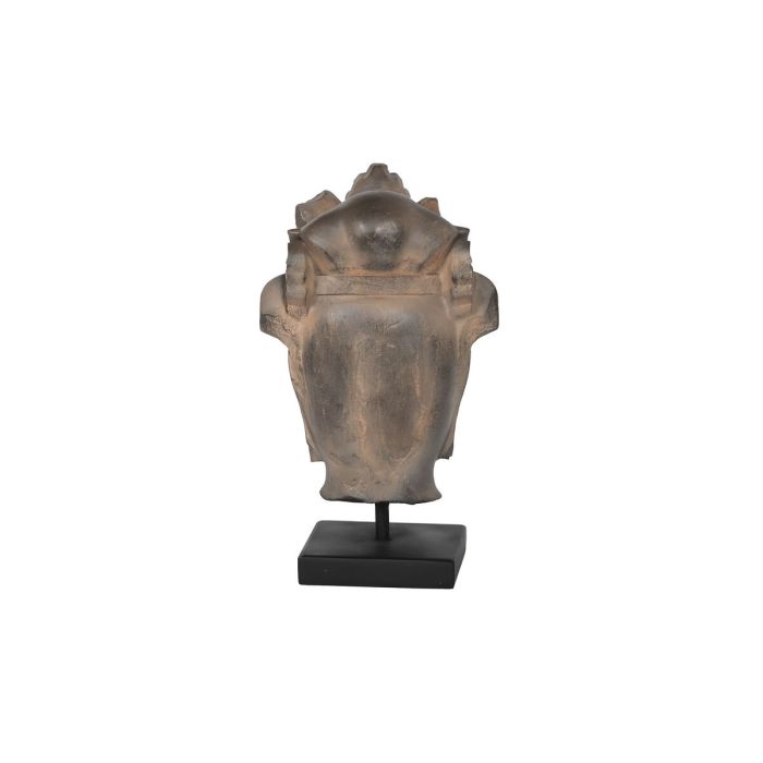 Figura Decorativa Home ESPRIT Marrón Negro Buda Oriental 15 x 18 x 38 cm 1