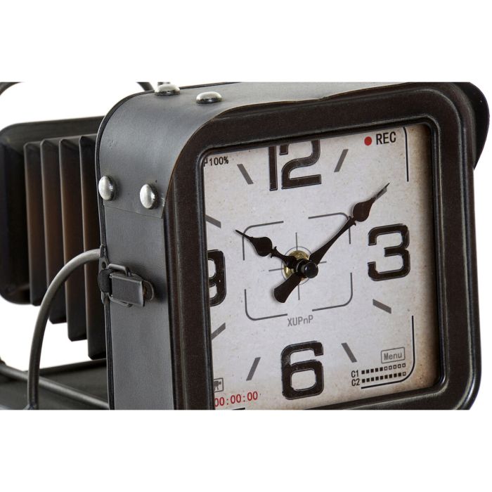 Reloj de Mesa Home ESPRIT Metal Cristal Madera MDF Vintage 17 x 26 x 32,5 cm 3