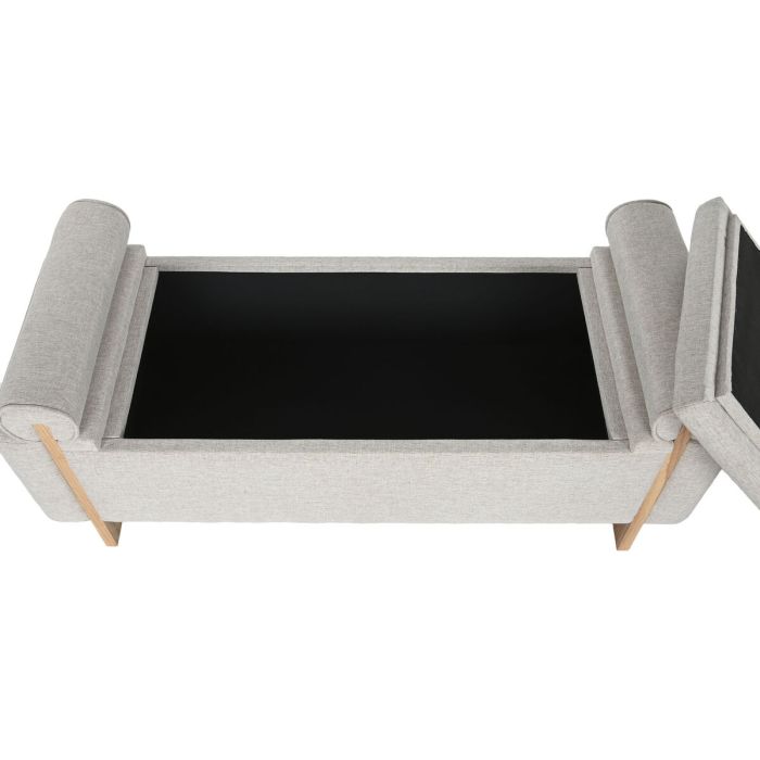 Banqueta Home ESPRIT Beige Dorado Pino 120 x 45 x 50 cm 2