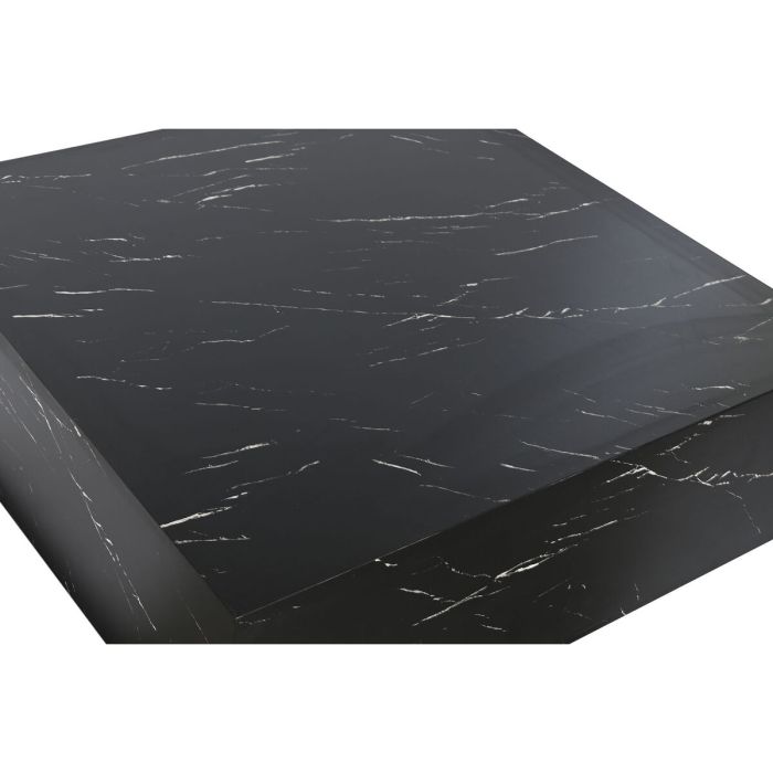 Mesa de Centro Home ESPRIT Negro Madera MDF 90 x 90 x 35 cm 4