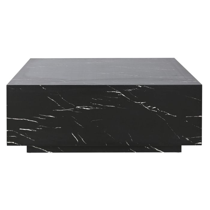 Mesa de Centro Home ESPRIT Negro Madera MDF 90 x 90 x 35 cm 1