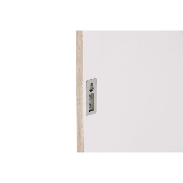 Espejo de pared Home ESPRIT Blanco Marrón Beige Gris Cristal Poliestireno 36 x 2 x 95,5 cm (4 Unidades) 1